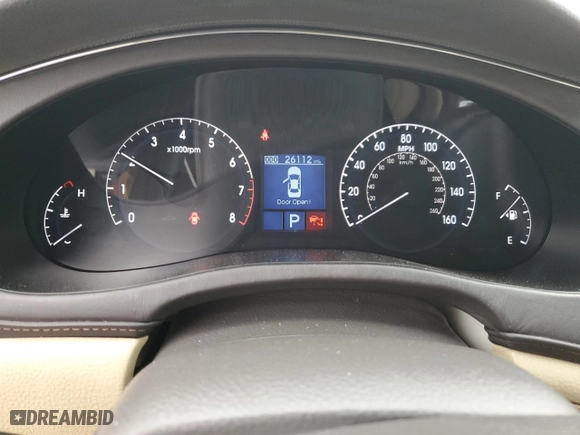 2011 Hyundai Genesis with VIN KMHGC4DE5BU115378, listed as a Copart auction lot 45791005 with 26,112 mi miles and Salvage Title. Bid and sale history available at carsss.com. Image 9.