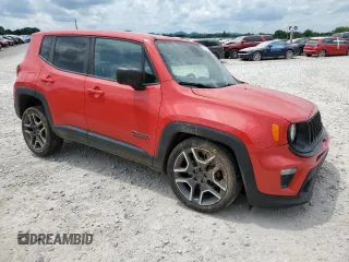 2020 Jeep Renegade Jeepster z VIN ZACNJAAB3LPL78799, wystawiony jako Copart lot #60658745 z przebiegiem 102 761 mil mil oraz Szkoda całkowita • Salvage title. Historia ofert i sprzedaży dostępna na DreamBid. Obrazek 4.