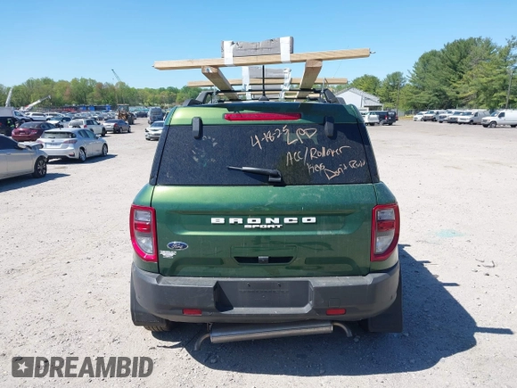 2024 Ford Bronco Sport Big Bend with VIN 3FMCR9B61RRE36566, listed as a IAAI auction lot 42122616 with 10,489 mi miles and . Bid and sale history available at DreamBid. Image 16.