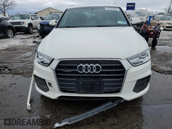 2017 Audi Q3 Premium Plus z VIN WA1JCCFS1HR001231, wystawiony jako Copart lot #47367255 z przebiegiem 50 426 mil mil oraz Nie do naprawy. Historia ofert i sprzedaży dostępna na DreamBid. Obrazek 5.