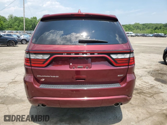 2018 Dodge Durango GT with VIN 1C4RDJDG9JC395675, listed as a Copart auction lot 59789235 with 65,270 mi miles and Salvage title. Bid and sale history available at DreamBid. Image 6.