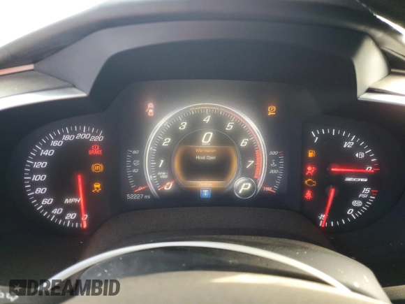 2016 Chevrolet Corvette Z06 3LZ with VIN 1G1YU2D64G5606750, listed as a Copart auction lot 85672634 with 52,227 mi miles and Salvage Title. Bid and sale history available at carsss.com. Image 9.