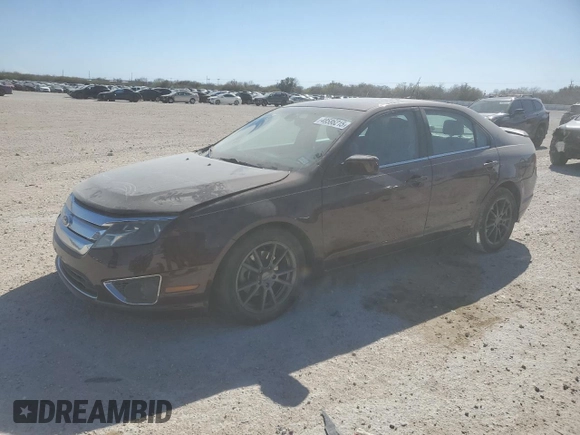 2012 Ford Fusion SEL with VIN 3FAHP0JA1CR363407, listed as a Copart auction lot 48586215 with 107,870 mi miles and Salvage Title. Bid and sale history available at DreamBid. Image 1.