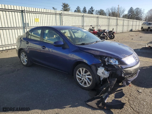 2012 Mazda Mazda3 i Touring with VIN JM1BL1VG7C1511599, listed as a Copart auction lot 83881914 with 166,652 mi miles and Salvage Title. Bid and sale history available at carsss.com. Image 4.