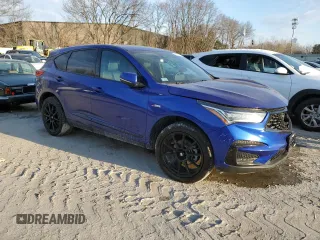2021 Acura RDX w/A-Spec Package with VIN 5J8TC2H68ML013139, listed as a Copart auction lot 42141155 with 20,559 mi miles and Salvage Title. Bid and sale history available at carsss.com. Image 4.