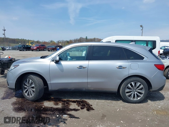 2016 Acura MDX w/Tech with VIN 5FRYD4H47GB039491, listed as a IAAI auction lot 42025711 with 124,491 mi miles. Bid and sale history available at carsss.com. Image 14.