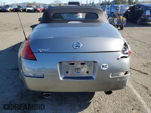 2005 Nissan 350Z Touring with VIN JN1AZ36A55M759497, listed as a Copart auction lot 46308485 with 74,121 mi miles and Salvage title. Bid and sale history available at DreamBid. Image 6.