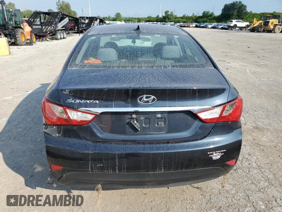 2014 Hyundai Sonata GLS with VIN 5NPEB4ACXEH913553, listed as a Copart auction lot 63059734 with 147,885 mi miles and Salvage Title. Bid and sale history available at carsss.com. Image 6.