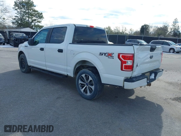 2019 Ford F-150 XL with VIN 1FTEW1E51KFC52807, listed as a IAAI auction lot 41383212 with 124,244 mi miles and . Bid and sale history available at DreamBid. Image 3.