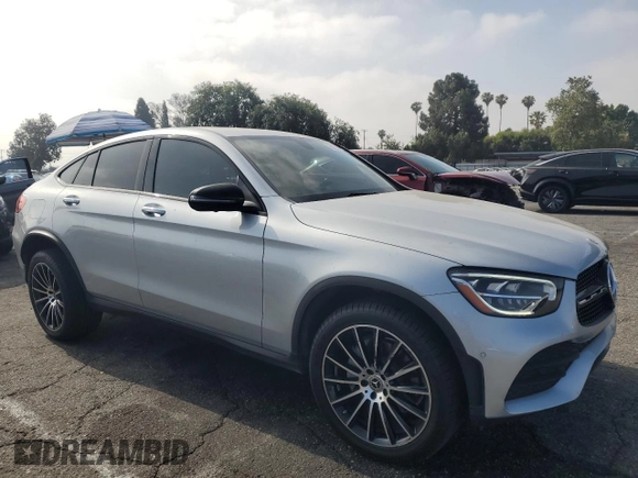 2021 Mercedes-Benz GLC 300 with VIN W1N0J8EB1MF874553, listed as a Copart auction lot 57517415 with 62,413 mi miles and Salvage title. Bid and sale history available at DreamBid. Image 4.