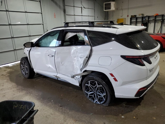 2024 Hyundai Tucson Hybrid N Line with VIN KM8JFCD1XRU159312, listed as a Copart auction lot 82480174 with 0 mi miles and Salvage Title. Bid and sale history available at carsss.com. Image 2.