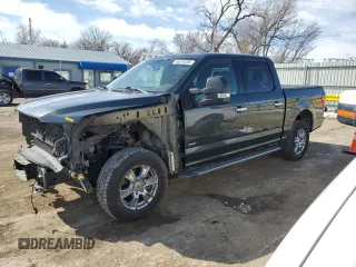 2015 Ford F-150 XLT with VIN 1FTEW1EG7FKD27007, listed as a Copart auction lot 46314205 with 156,171 mi miles and Salvage Title. Bid and sale history available at carsss.com. Image 1.
