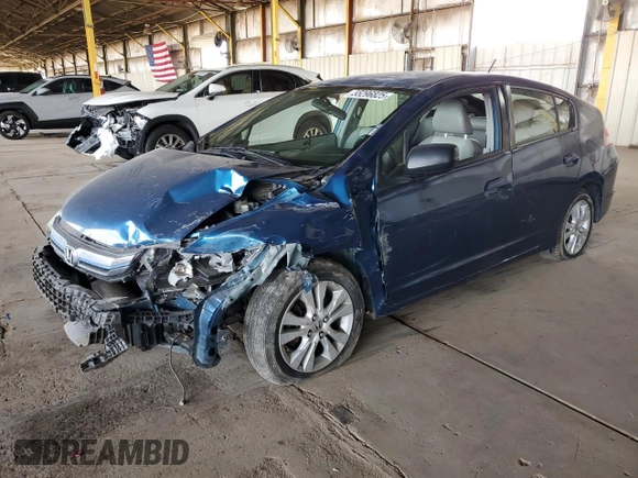 2013 Honda Insight EX with VIN JHMZE2H71DS006758, listed as a Copart auction lot 55296825 with 174,046 mi miles and Salvage title. Bid and sale history available at DreamBid. Image 1.