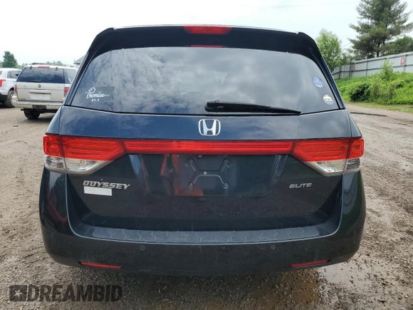 2015 Honda Odyssey Touring Elite with VIN 5FNRL5H9XFB058805, listed as a Copart auction lot 60433785 with 148,320 mi miles and Clean title. Bid and sale history available at DreamBid. Image 6.