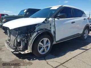 2022 Nissan Kicks S with VIN 3N1CP5BV7NL511927, listed as a IAAI auction lot 42025240 with 47,444 mi miles. Bid and sale history available at carsss.com. Image 19.