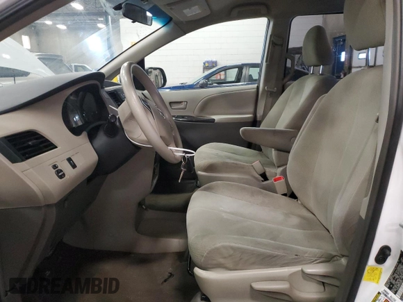 2012 Toyota Sienna with VIN 5TDZK3DC8CS269050, listed as a Copart auction lot 45496015 with 179,666 mi miles and Salvage Title. Bid and sale history available at carsss.com. Image 7.