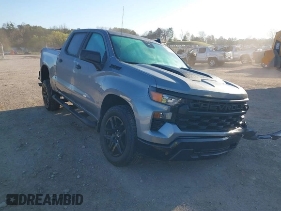 2025 Chevrolet Silverado 1500 with VIN 3GCPKCEK4SG161597, listed as a IAAI auction lot 41833048 with 852 mi miles and . Bid and sale history available at DreamBid. Image 1.