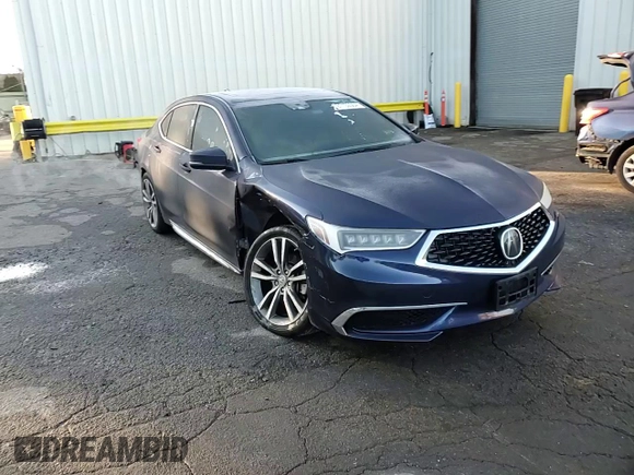 2020 Acura TLX w/Technology Pkg with VIN 19UUB2F4XLA004493, listed as a Copart auction lot 87102564 with 34,037 mi miles and Salvage Title. Bid and sale history available at carsss.com. Image 10.