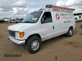2007 Ford Econoline Cargo Commercial with VIN 1FTNE24L87DA66578, listed as a Copart auction lot 54290744 with 179,420 mi miles and Salvage title. Bid and sale history available at DreamBid. Image 1.