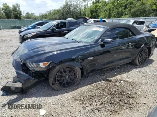 2016 Ford Mustang GT Premium with VIN 1FATP8FF1G5296023, listed as a Copart auction lot 60981925 with 100,109 mi miles and Salvage title. Bid and sale history available at DreamBid. Image 1.