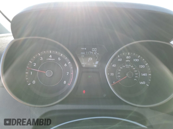 2013 Hyundai Elantra GLS with VIN 5NPDH4AE5DH327546, listed as a Copart auction lot 57736934 with 117,412 mi miles and Salvage title. Bid and sale history available at DreamBid. Image 9.