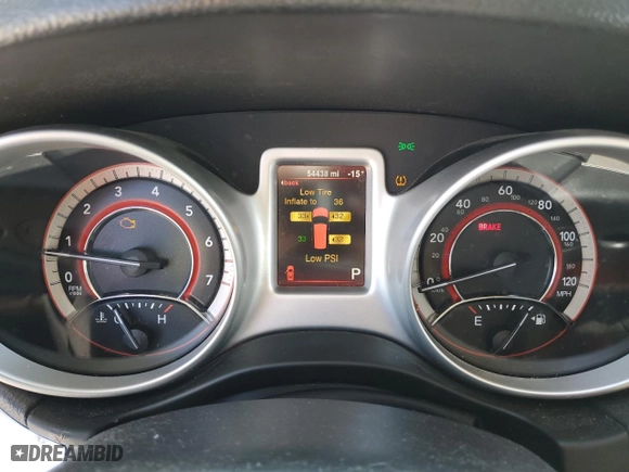 2015 Dodge Journey SXT with VIN 3C4PDCBG6FT659517, listed as a Copart auction lot 46595365 with 54,438 mi miles and Clean Title. Bid and sale history available at carsss.com. Image 9.