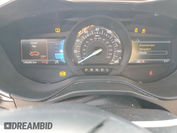 2020 Ford Fusion SE with VIN 3FA6P0HD4LR227506, listed as a Copart auction lot 49100185 with 40,260 mi miles and Salvage Title. Bid and sale history available at carsss.com. Image 9.