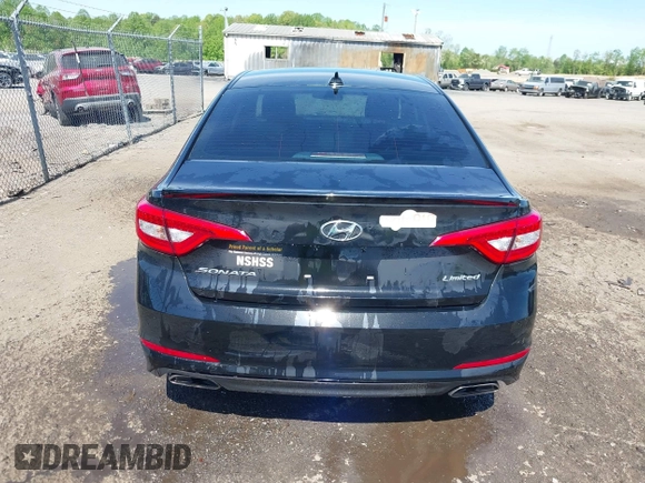 2015 Hyundai Sonata Limited with VIN 5NPE34AF2FH255512, listed as a IAAI auction lot 42075804 with 156,189 mi miles and . Bid and sale history available at carsss.com. Image 16.