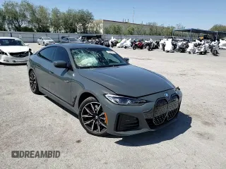 2023 BMW i4 eDrive40 with VIN WBY73AW0XPFR26365, listed as a Copart auction lot 56900944 with 15,017 mi miles and Salvage Title. Bid and sale history available at carsss.com. Image 10.