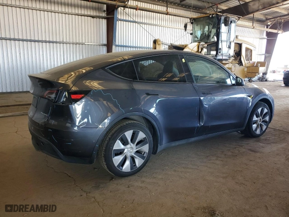 2022 Tesla Model Y Long Range with VIN 7SAYGDEE3NF557913, listed as a Copart auction lot 48180865 with 48,207 mi miles and Salvage Title. Bid and sale history available at carsss.com. Image 3.