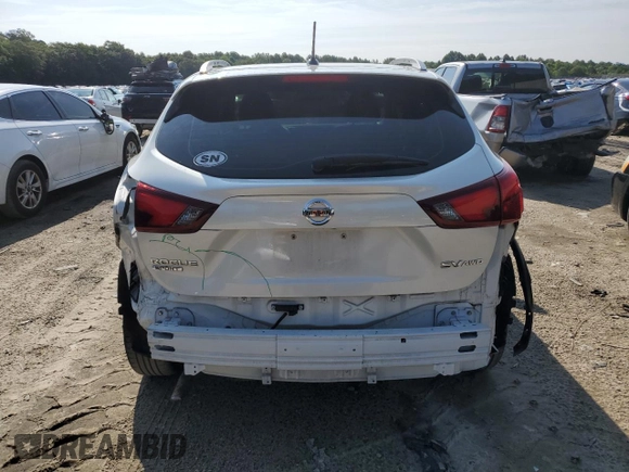 2017 Nissan Rogue Sport S with VIN JN1BJ1CRXHW105095, listed as a Copart auction lot 63677184 with 126,583 mi miles and Salvage Title. Bid and sale history available at carsss.com. Image 6.