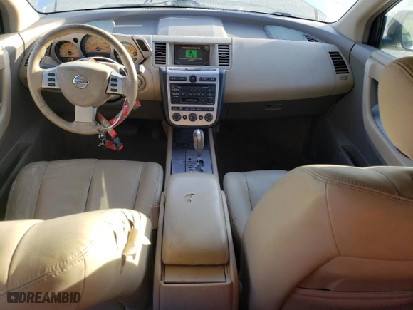 2005 Nissan Murano SL with VIN JN8AZ08TX5W326129, listed as a Copart auction lot 46296765 with 142,980 mi miles and Salvage Title. Bid and sale history available at carsss.com. Image 8.