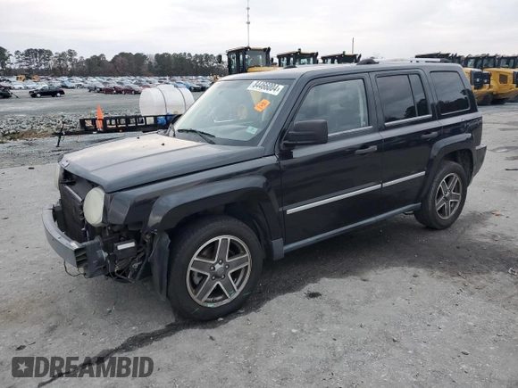 2008 Jeep Patriot Limited with VIN 1J8FT48W48D784052, listed as a Copart auction lot 84466004 with 124,667 mi miles and Salvage Title. Bid and sale history available at DreamBid. Image 1.