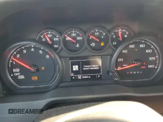 2022 Chevrolet Silverado 1500 Custom with VIN 1GCPDBEK6NZ640645, listed as a Copart auction lot 52399385 with 35,464 mi miles and Salvage Title. Bid and sale history available at carsss.com. Image 9.