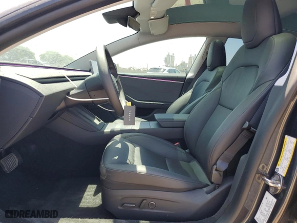 2024 Tesla Model 3 with VIN 5YJ3E1EA3RF727962, listed as a Copart auction lot 60107644 with 5,025 mi miles and Salvage Title. Bid and sale history available at carsss.com. Image 7.