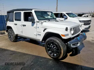 2024 Jeep Wrangler Sahara with VIN 1C4RJXP64RW274769, listed as a Copart auction lot 55928655 with Not provided miles and Clean title. Bid and sale history available at DreamBid. Image 4.