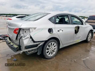 2019 Nissan Sentra SV with VIN 3N1AB7AP0KL613084, listed as a Copart auction lot 55514075 with 115,051 mi miles and Salvage Title. Bid and sale history available at DreamBid. Image 3.