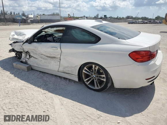 2014 BMW 4 Series 428i with VIN WBA3N3C59EK231561, listed as a Copart auction lot 58250965 with Not provided miles and Non repairable. Bid and sale history available at DreamBid. Image 2.