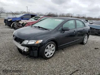 2009 Honda Civic Sdn LX with VIN 2HGFA16539H355061, listed as a Copart auction lot 49546375 with 135,225 mi miles and Salvage Title. Bid and sale history available at carsss.com. Image 1.