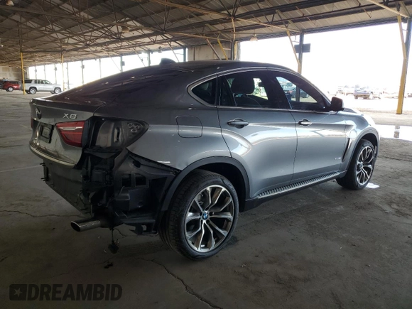 2015 BMW X6 xDrive35i with VIN 5UXKU2C59F0N77312, listed as a Copart auction lot 63591123 with 121,105 mi miles. Bid and sale history available at carsss.com. Image 3.