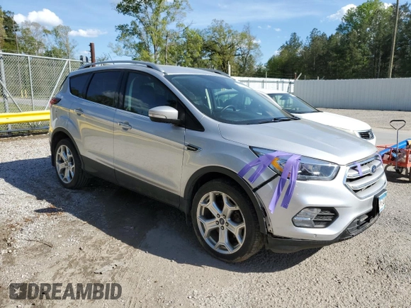2019 Ford Escape Titanium with VIN 1FMCU9J96KUA05892, listed as a Copart auction lot 50228845 with 73,209 mi miles and Salvage Title. Bid and sale history available at carsss.com. Image 4.