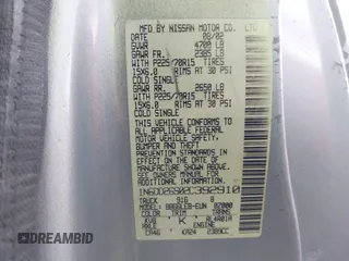 2002 Nissan Frontier XE с VIN 1N6DD26S02C392910, выставлен на аукционе IAAI как лот 42725791 с пробегом 234 830 миль миль и . История ставок и продаж доступна на DreamBid. Изображение 9.