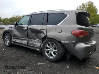 2014 Infiniti QX80 with VIN JN8AZ2NC4E9350828, listed as a Copart auction lot 72856614 with 80,717 mi miles and Salvage Title. Bid and sale history available at carsss.com. Image 2.
