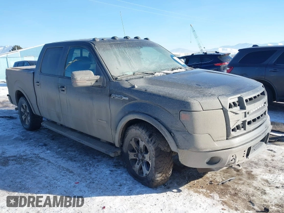 2014 Ford F-150 XL with VIN 1FTFW1ET2EFB20579, listed as a IAAI auction lot 41434191 with 159,874 mi miles. Bid and sale history available at carsss.com. Image 1.