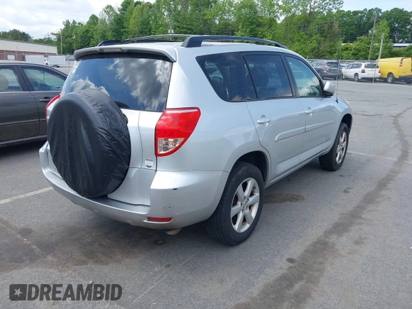 2008 Toyota RAV4 Ltd with VIN JTMZD31V786080588, listed as a IAAI auction lot 42154160 with 207,431 mi miles. Bid and sale history available at carsss.com. Image 4.