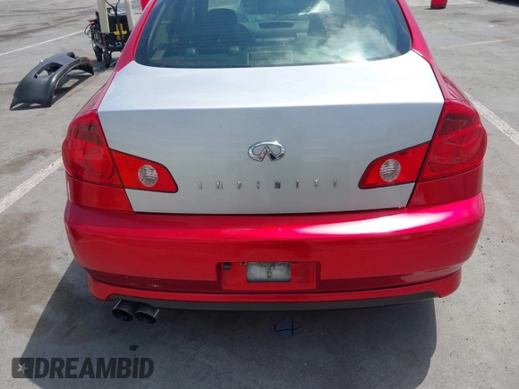 2006 Infiniti G35 with VIN JNKCV51E96M507842, listed as a IAAI auction lot 42181294 with 191,253 mi miles and . Bid and sale history available at DreamBid. Image 17.
