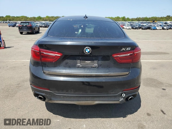 2017 BMW X6 xDrive35i with VIN 5UXKU2C3XH0U28599, listed as a Copart auction lot 53713523 with 78,052 mi miles. Bid and sale history available at carsss.com. Image 6.