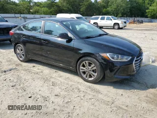 2017 Hyundai Elantra SE with VIN KMHD84LF0HU433030, listed as a Copart auction lot 59185345 with 77,776 mi miles and Salvage title. Bid and sale history available at DreamBid. Image 4.