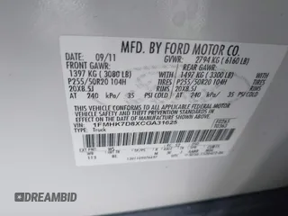 2012 Ford Explorer XLT с VIN 1FMHK7D8XCGA31625, выставлен на аукционе IAAI как лот 42727616 с пробегом 190 187 миль миль и . История ставок и продаж доступна на DreamBid. Изображение 9.