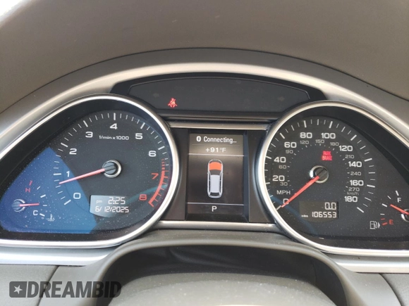 2015 Audi Q7 Premium Plus with VIN WA1LGAFE1FD004894, listed as a Copart auction lot 60435305 with 106,553 mi miles and Salvage title. Bid and sale history available at DreamBid. Image 9.